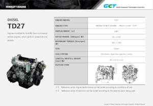 Motoare Global Component Technologies TD27