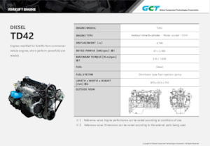 Motoare Global Component Technologies TD42