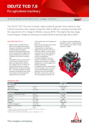 Motoare Deutz TTCD 7.8 L6
