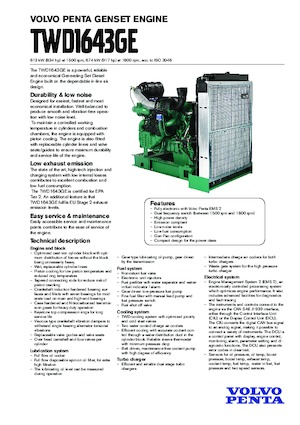 Motoare Volvo Penta TWD1643GE