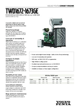 Motoare Volvo Penta TWD1672GE