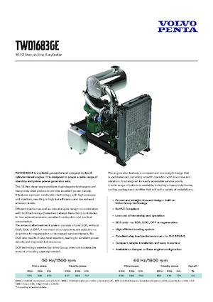 Motoare Volvo Penta TWD1683GE