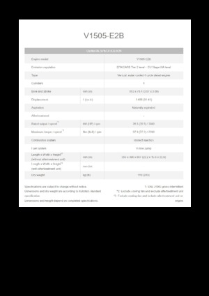 Motoare Kubota V1505-E2B
