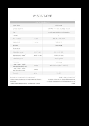 Motoare Kubota V1505-T-E2B