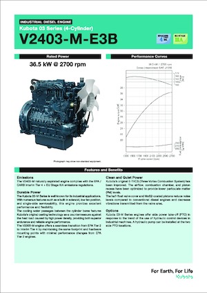 Motoare Kubota V2403-M-E3B