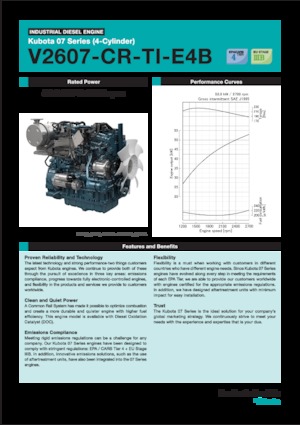 Motoare Kubota V2607-CR-TI-E4B