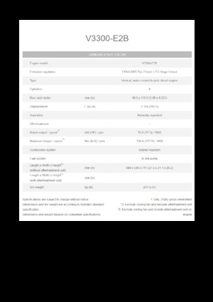 Motoare Kubota V3300-E2B