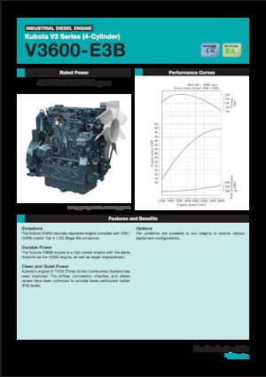 Motoare Kubota V3600-E3B