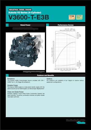 Motoare Kubota V3600-T-E3B