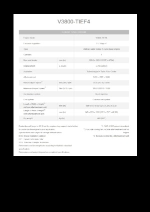 Motoare Kubota V3800-TIEF