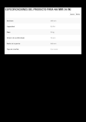 Cupe excavator Caterpillar 400 MM