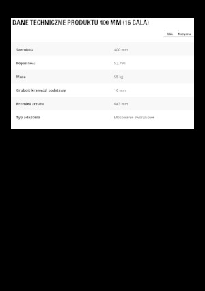 Cupe excavator Caterpillar 400 MM
