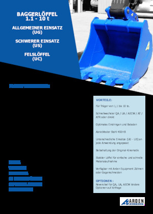 Cupe excavator Arden R05G05