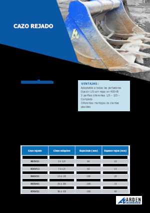 Cupe excavator Arden R30V31S