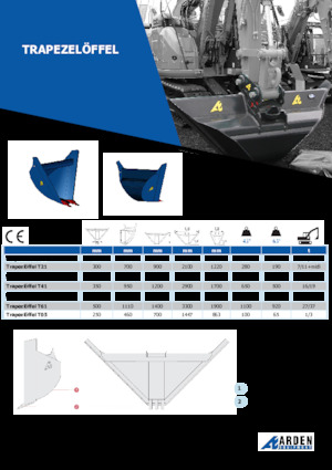 Cupe excavator Arden T61G63
