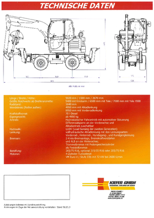 Excavatoare pentru utilizarea cimentului Reform Werke Boki 6552