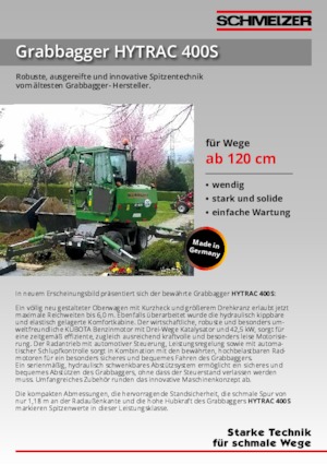 Excavatoare pentru utilizarea cimentului Schmelzer Hytrac 400 S 