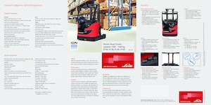 Reach Trucks (electrostivuitoare) electrice rezistente la explozie Linde R10B Std. 