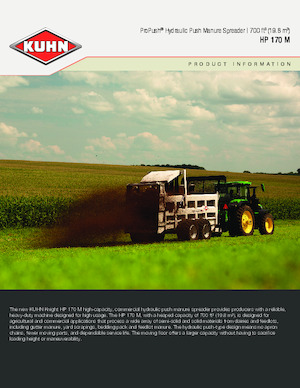 Mixere de alimentare Kuhn HP 170 M