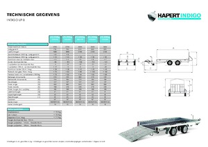 Trailere cu platformă Harpet INDIGO LF-2