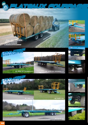 Trailere cu platformă Rolland RP 7504 SP