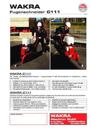 Fierăstraie pentru podea WAKRA C 111