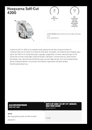 Fierăstraie pentru podea Husqvarna Soff-Cut® 4200