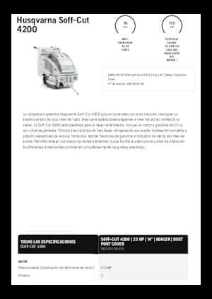 Fierăstraie pentru podea Husqvarna Soff-Cut® 4200