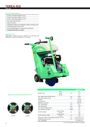 Fierăstraie pentru podea Imer Terra 450