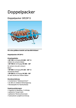 Tăvălugi pliabili (pentru nivelarea solului prelucrat) Tigges DP 700 I-130 S