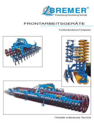 Tăvălugi pliabili (pentru nivelarea solului prelucrat) Bremer FP 900/300