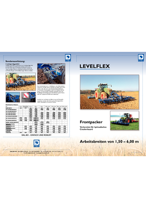 Tăvălugi pliabili (pentru nivelarea solului prelucrat) DAL-BO LevelFlex 2.5
