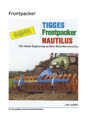 Tăvălugi pliabili (pentru nivelarea solului prelucrat) Tigges Nautilus 740