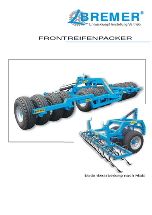 Tăvălugi pliabili (pentru nivelarea solului prelucrat) Bremer RP/B 225