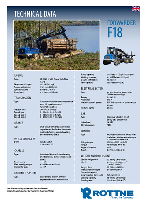 Transportoare Rottne F 18