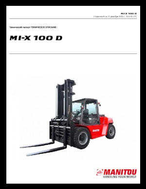 Stivuitoare frontale diesel Manitou MI-X 100 D