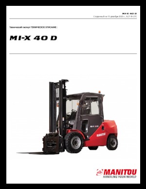 Stivuitoare frontale diesel Manitou MI-X 40 D