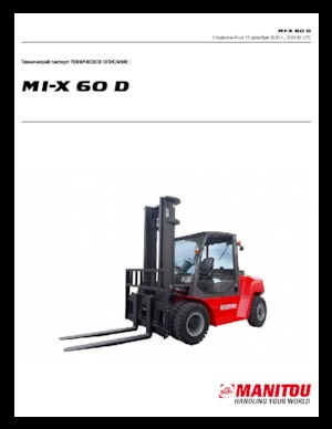 Stivuitoare frontale diesel Manitou MI-X 60 D