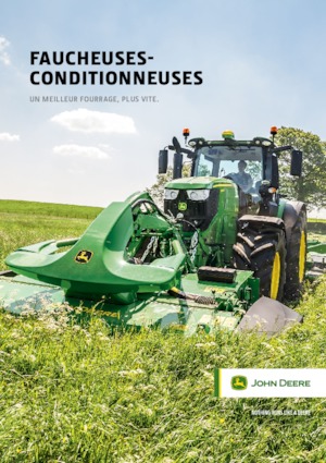 Cositori cu discuri atașate pe față, cu tambur de condiționare John Deere F350R