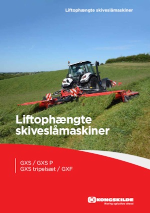 Cositori cu discuri atașate pe față, cu tambur de condiționare Kongskilde GXF 3605 P