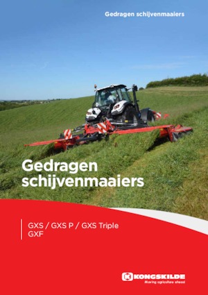 Cositori cu discuri atașate pe față, cu tambur de condiționare Kongskilde GXF 3605 P