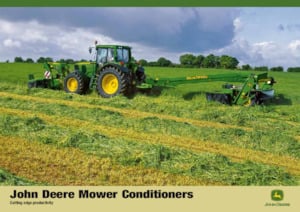 Cositori cu discuri atașate pe față, cu tambur de condiționare John Deere 228
