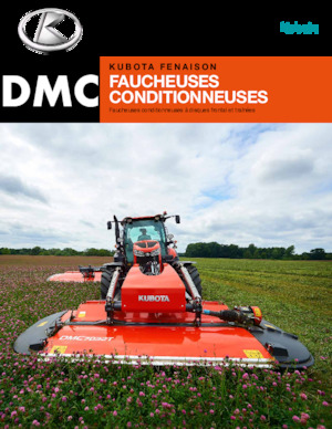Cositori cu discuri atașate pe față, cu tambur de condiționare Kubota DMC8028R
