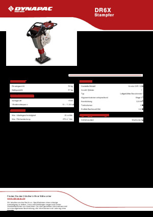 Maiuri compactoare pe benzină și Diesel Dynapac DR6X 