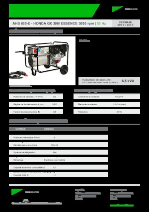 Generatoare de curent pe benzină INMESOL AHS 650-E