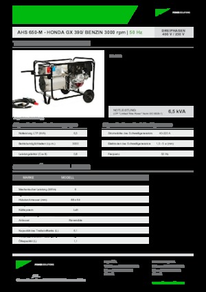 Generatoare de curent pe benzină INMESOL AHS 650-M