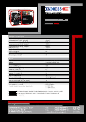 Generatoare de curent pe benzină Endress ESE 1006 DBS-GT 