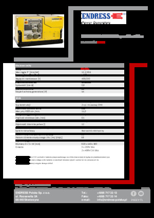 Generatoare de curent pe benzină Endress ESE 1308 DBG ES DIN Super Silent Plus