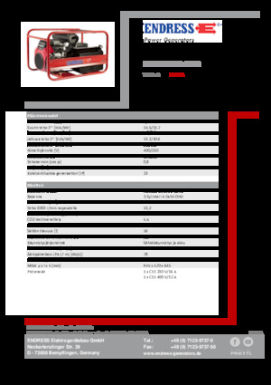 Generatoare de curent pe benzină Endress ESE 1506 DHS-GT ES 
