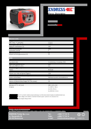 Generatoare de curent pe benzină Endress ESE 3000i